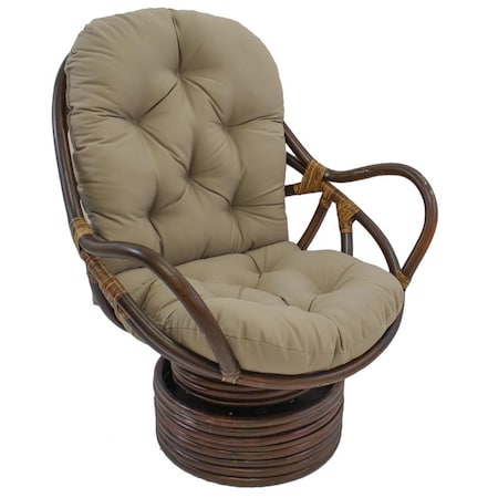 International Caravan Swivel Rocker with Twill Cushion, Toffee 3310-TW-TF